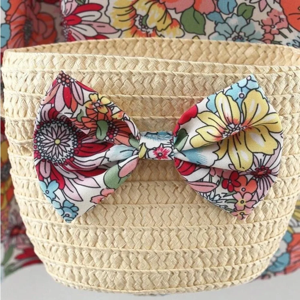 Floral Baby Dress with Matching Bag
